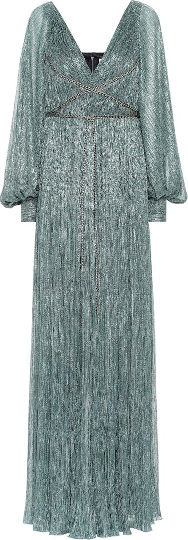 Peter Pilotto Pleated metallic gown
