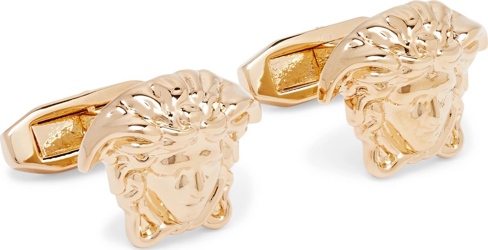 Versace Medusa Gold-Tone Cufflinks