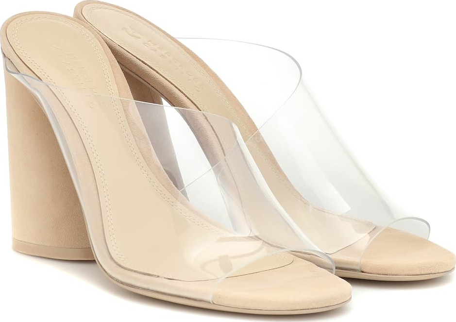 Mercedes Castillo Kuri suede and PVC sandals