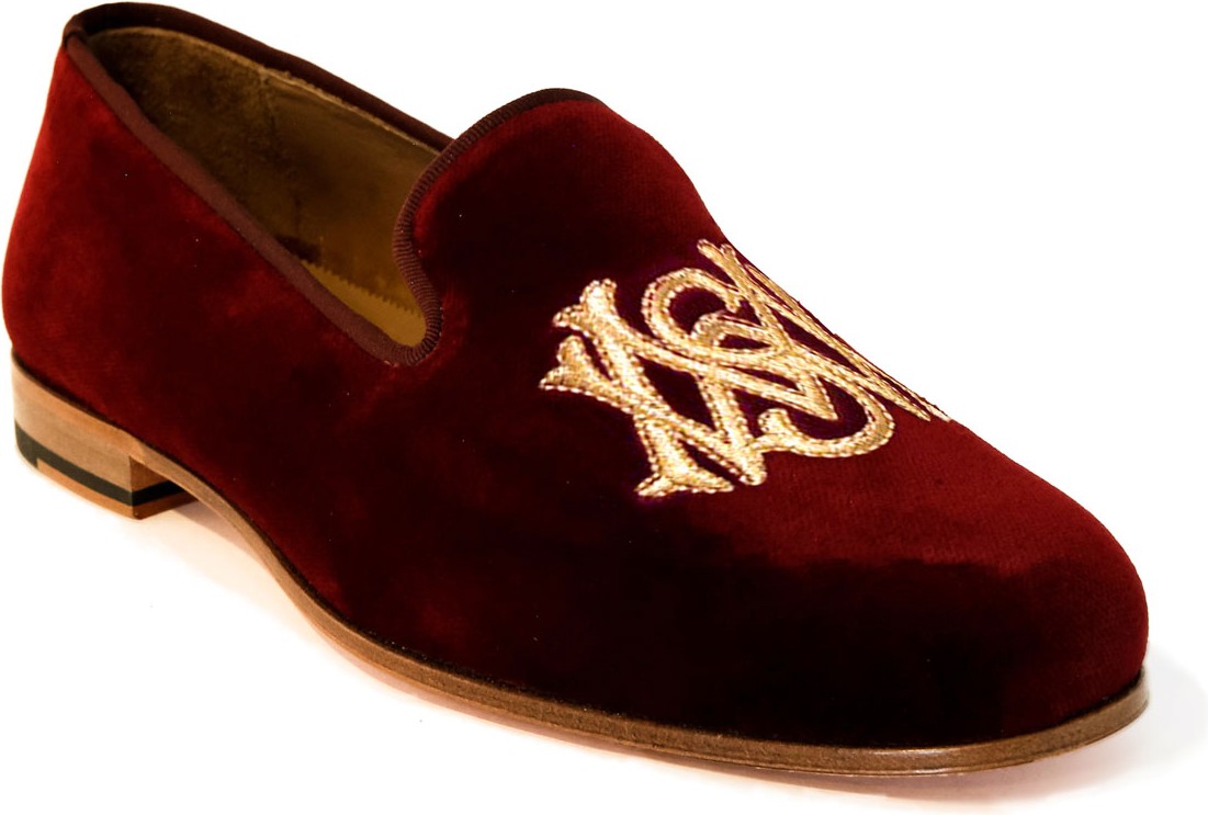 Romero + McPaul Men's Prince McPaul Velvet Loafers