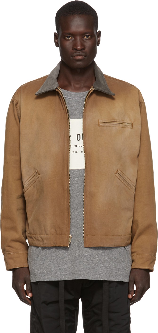 Fear of God Brown Canvas Work Jacket
