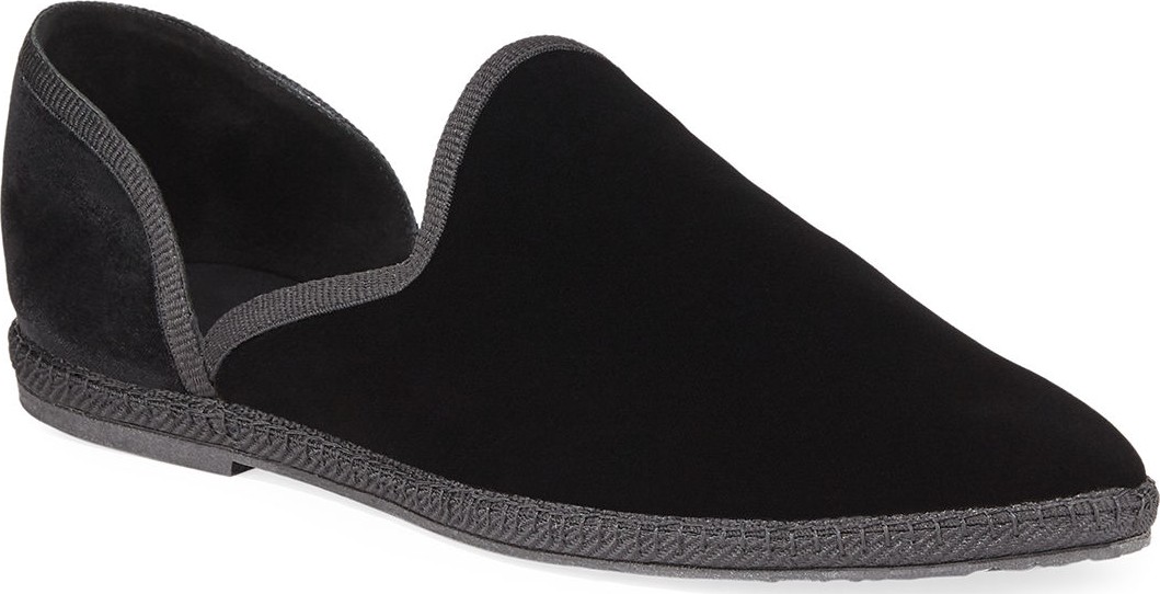 THE ROW Friulane Soft Velvet Flat Slippers