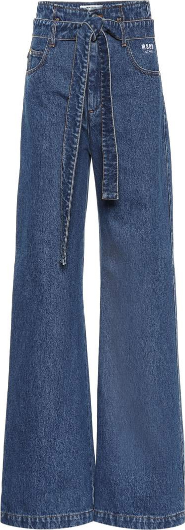 MSGM High-rise flared jeans
