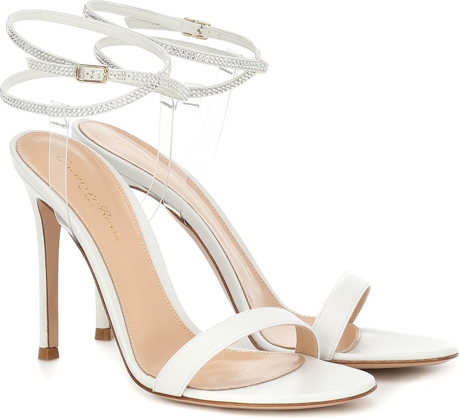 Gianvito Rossi Embellished leather sandals