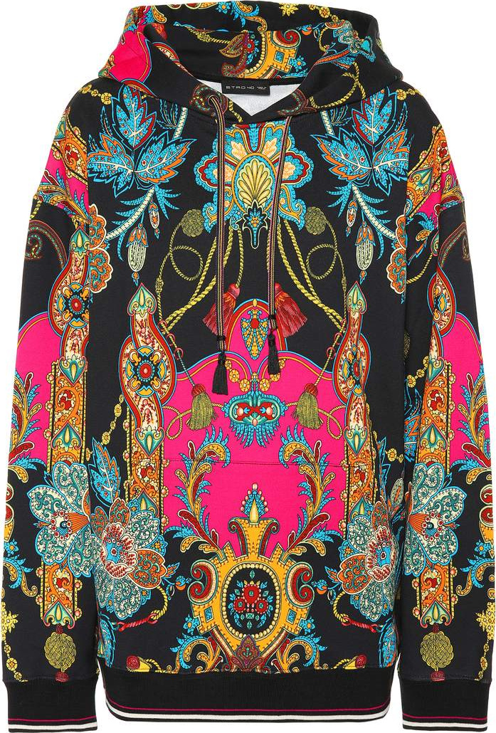 Etro Printed cotton hoodie