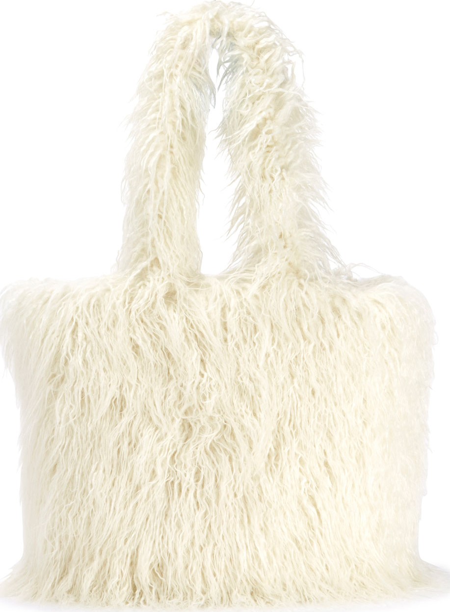 Balenciaga Faux-Fur Tote Bag