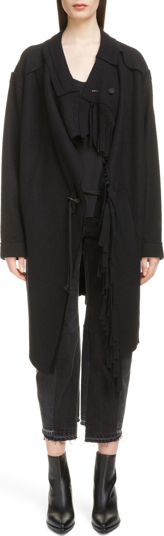 Y's By Yohji Yamamoto Fringe Knit Jacket