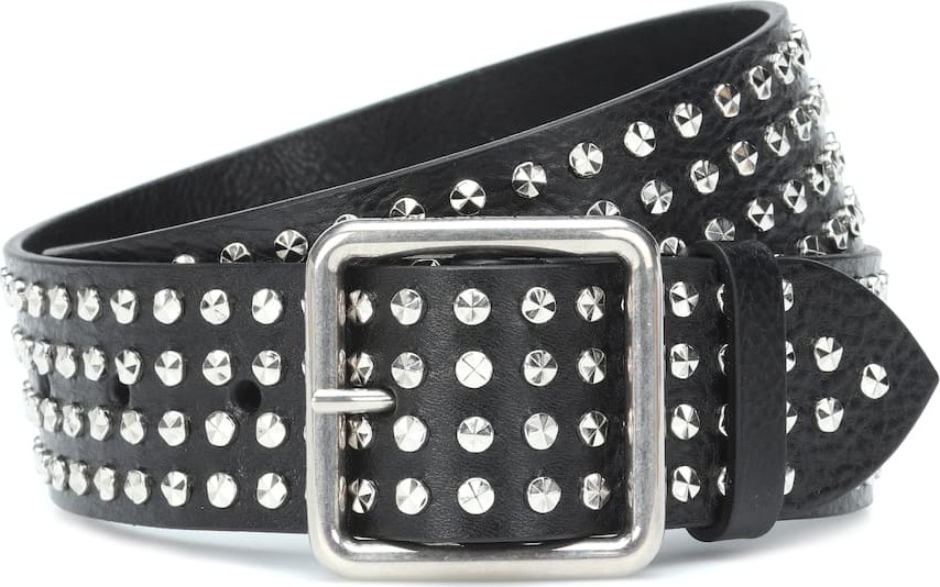 Alexander McQueen Embellished leather belt