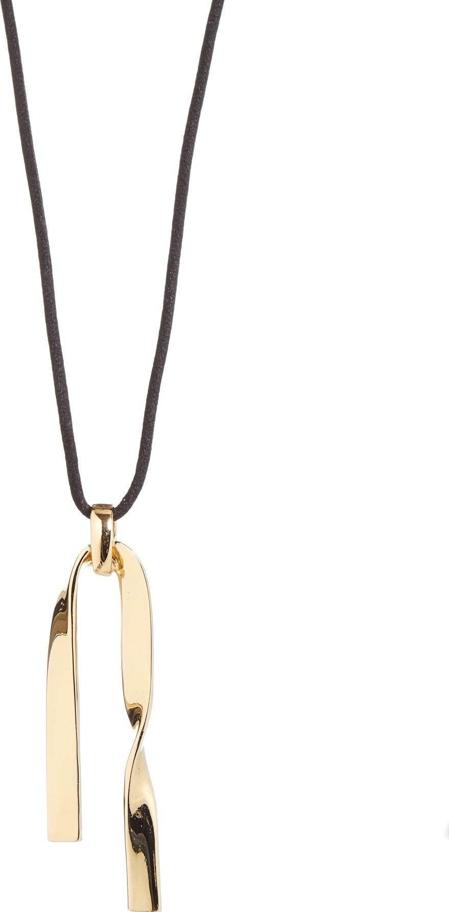 St. John Twist Metal Pendant Necklace