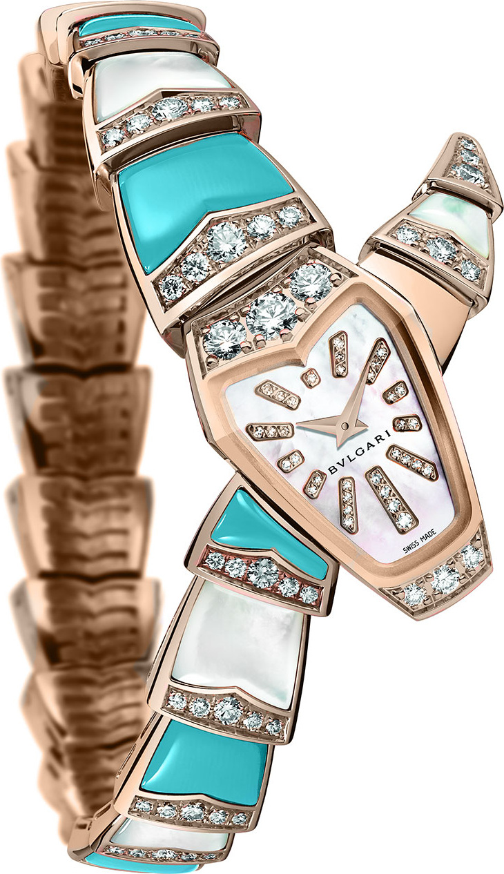 BVLGARI Serpenti Diamond & Turquoise Watch