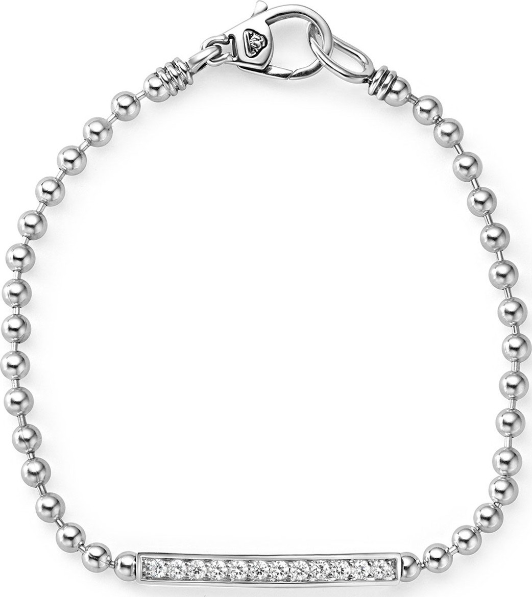 LAGOS Small Caviar Spark Diamond Station Bracelet