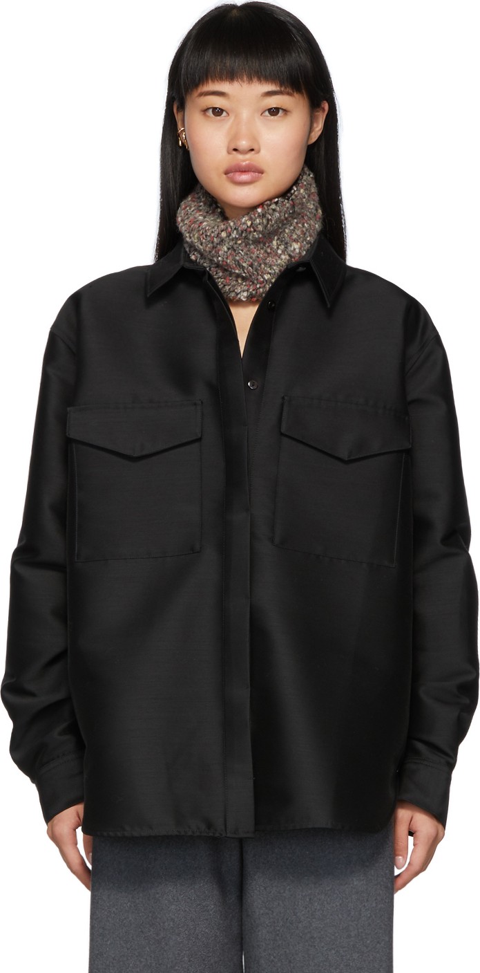 Totême Black Novella Shirt