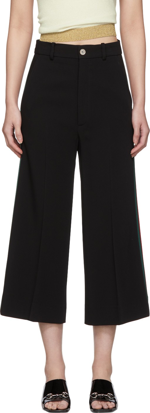 Gucci Black Culotte Trousers