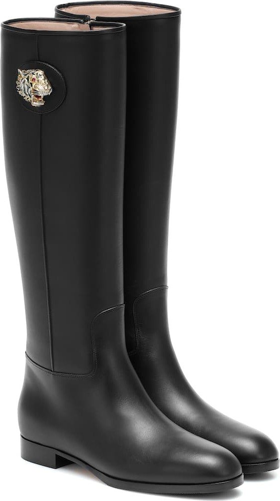 Gucci Leather knee-high boots