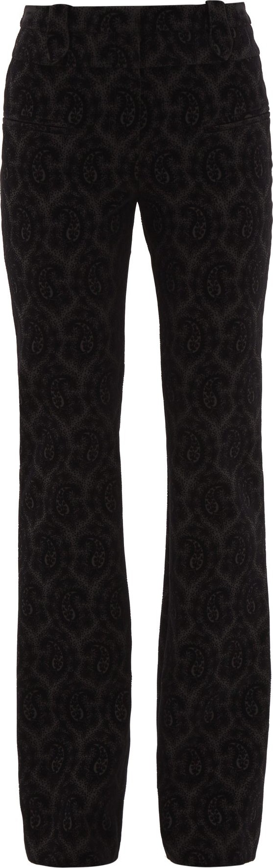 Altuzarra Serge flocked paisley-print wool-blend trousers