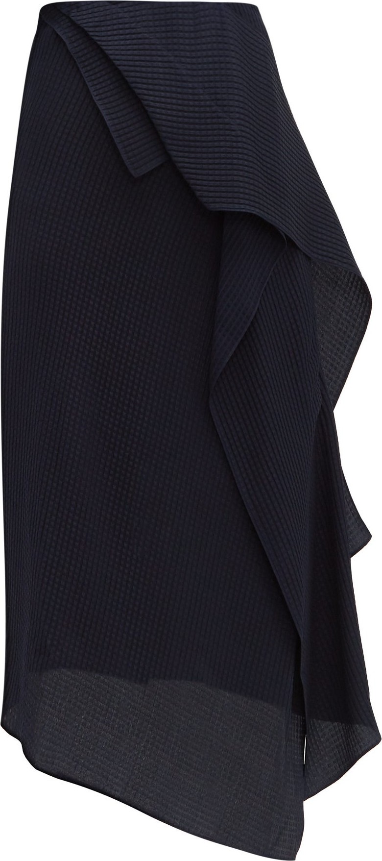 Roland Mouret Courtown draped silk midi skirt