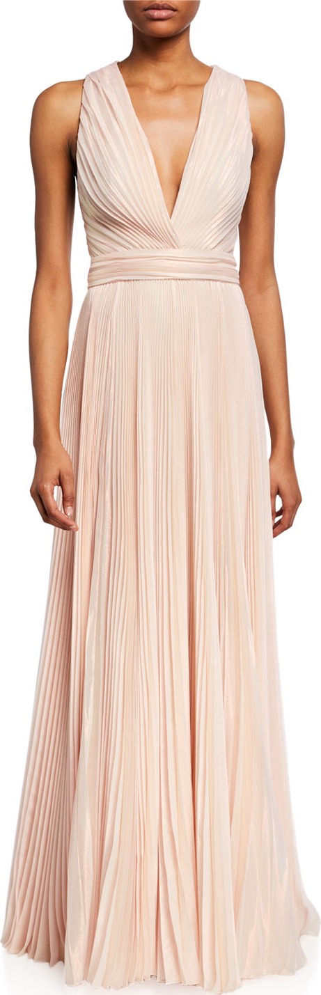 Zuhair Murad Marylin Plisse Sleeveless Gown