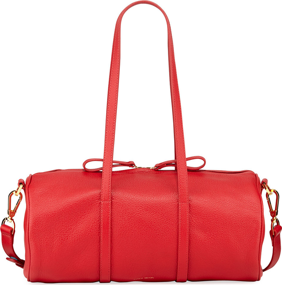 Mansur Gavriel Pebbled Leather Mini Duffel Bag