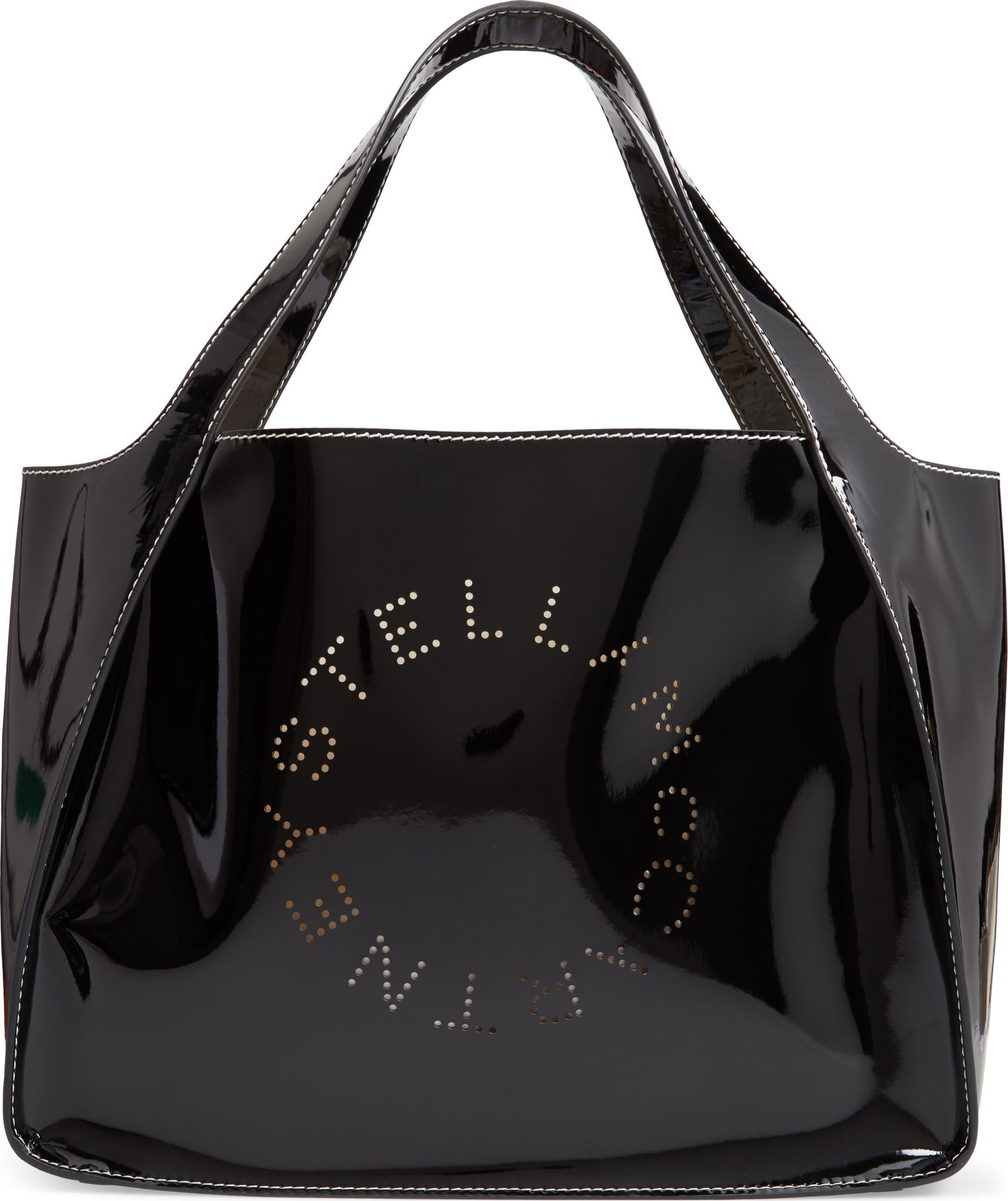 Stella McCartney Small Logo Faux Leather Tote