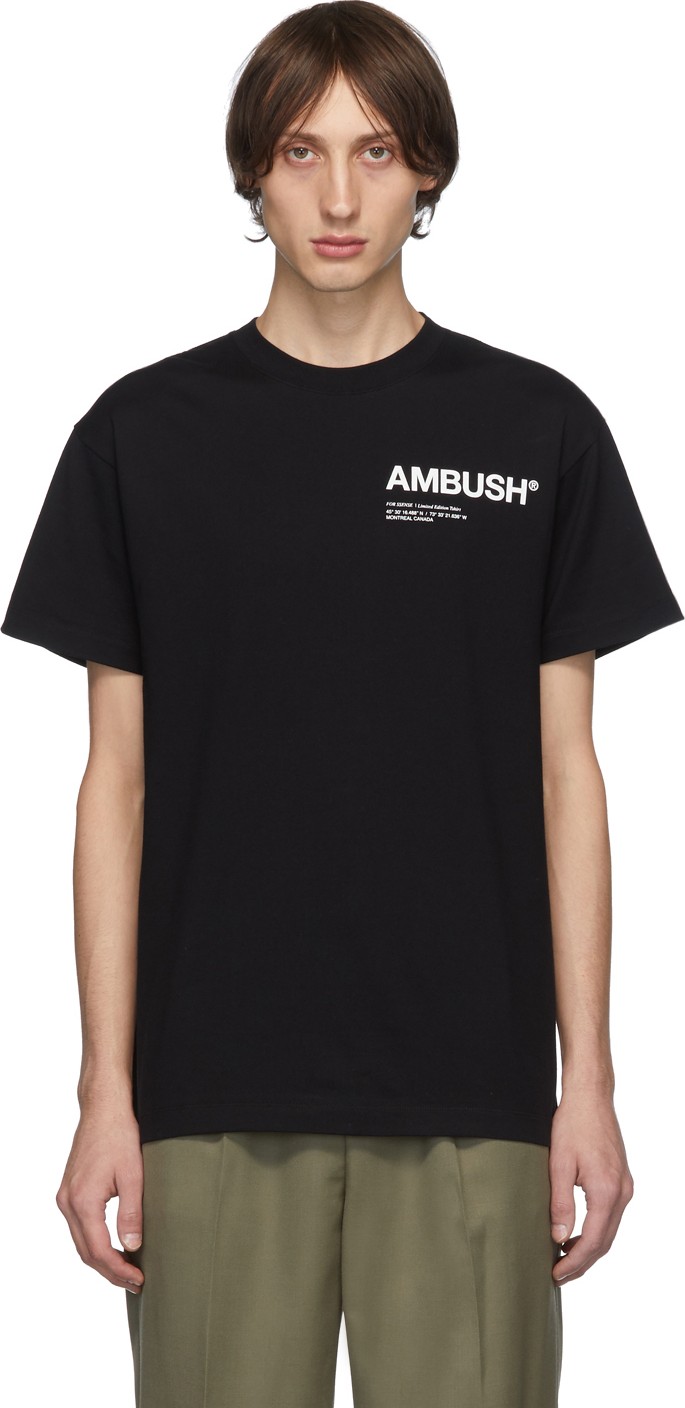 Ambush SSENSE Exclusive Black Logo T-Shirt