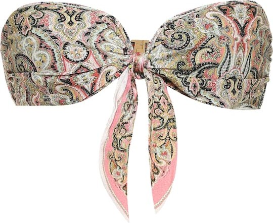 Zimmermann Freja printed bikini top