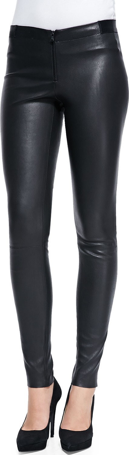 Alice + Olivia Lamb Leather Leggings