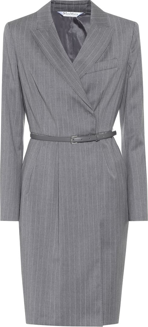 Max Mara Martin belted virgin wool dress