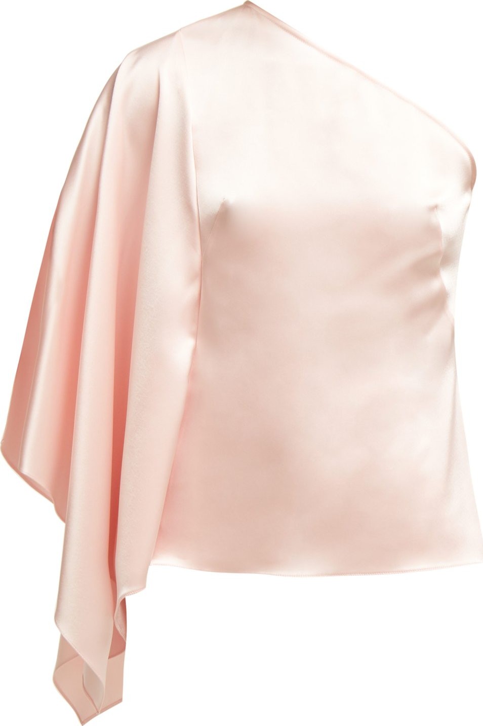 Osman Selma one-shoulder satin  top
