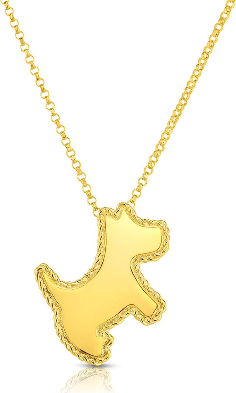 Roberto Coin 18k Scottie Dog Pendant Necklace