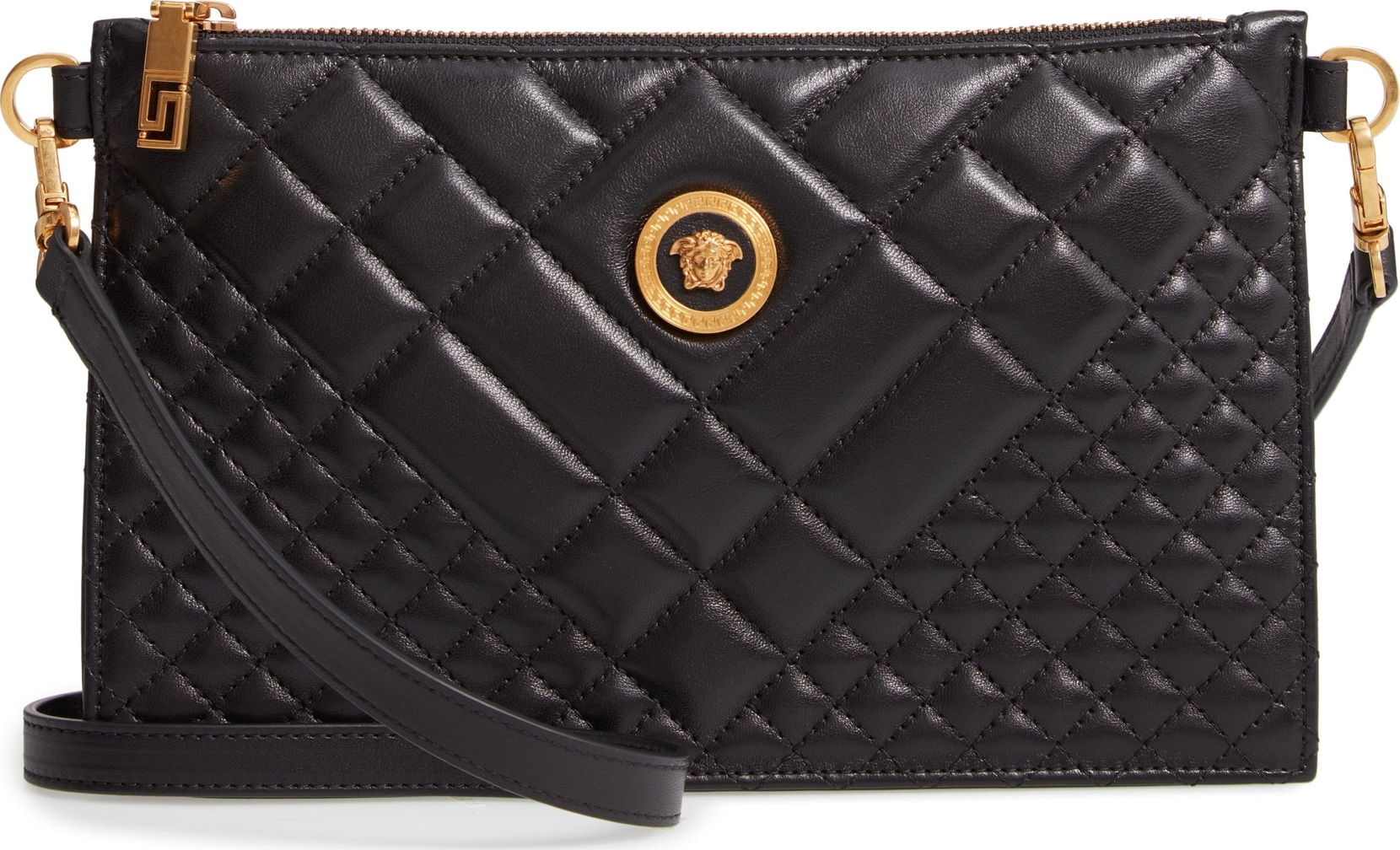 Versace Tribute Icon Quilted Leather Pouch