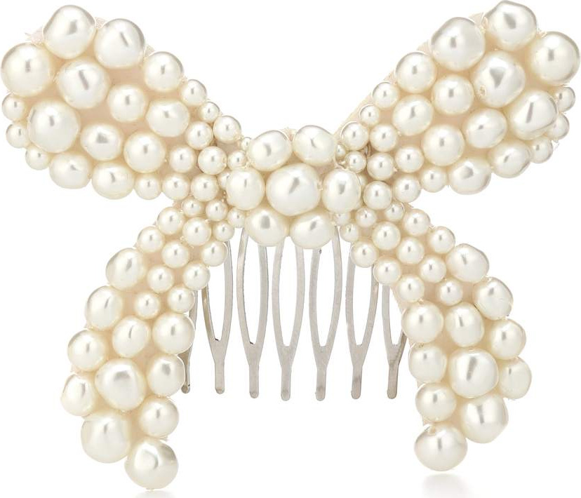 Simone Rocha Faux-pearl embellished barrette