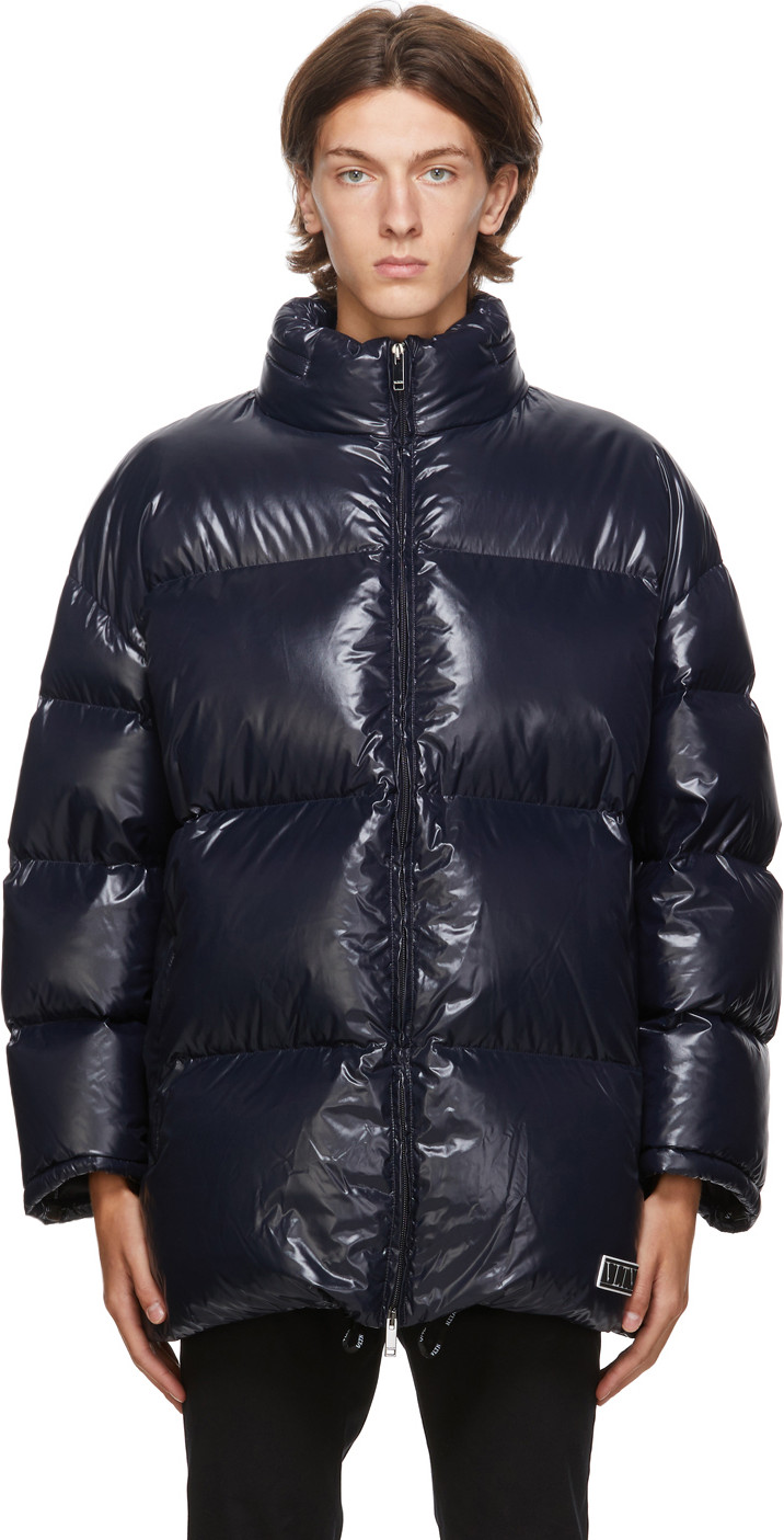 Valentino - Navy Down 'VLTN' Coat