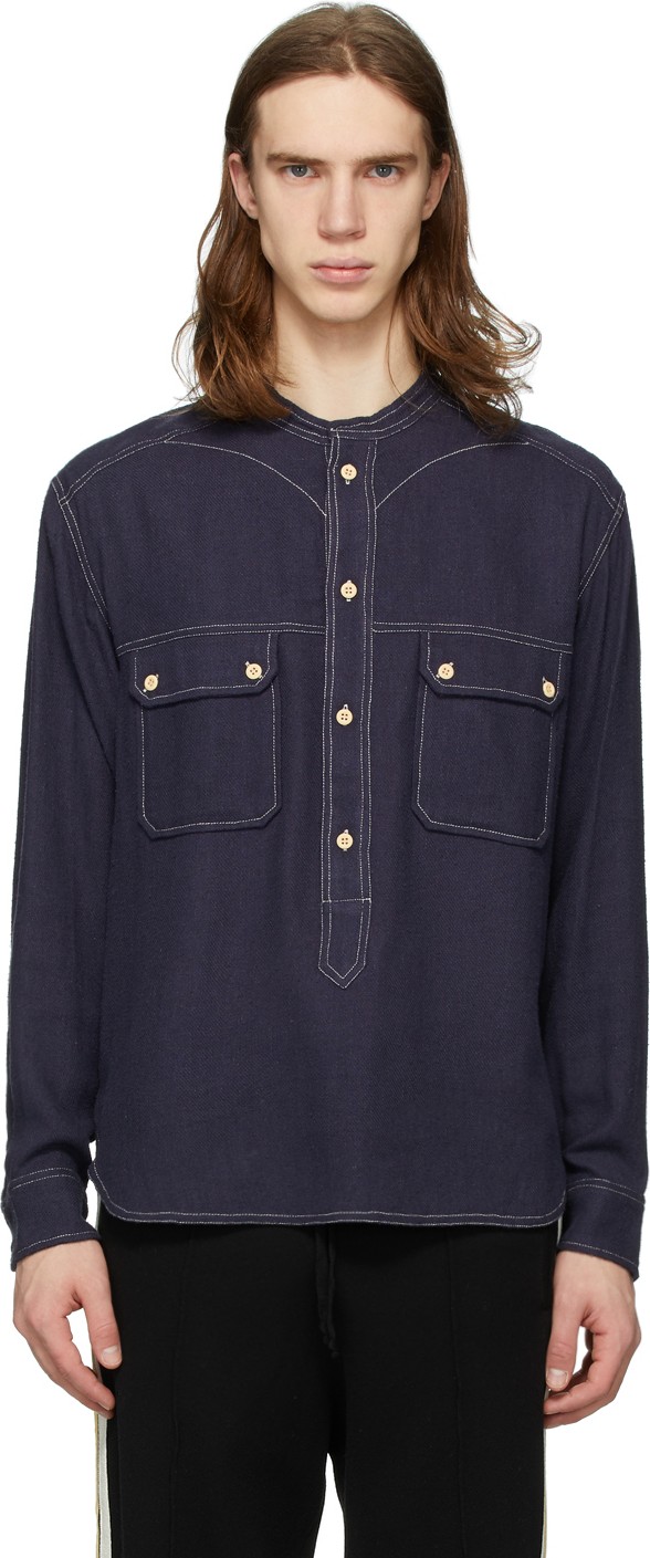 Isabel Marant Navy Peliz Shirt