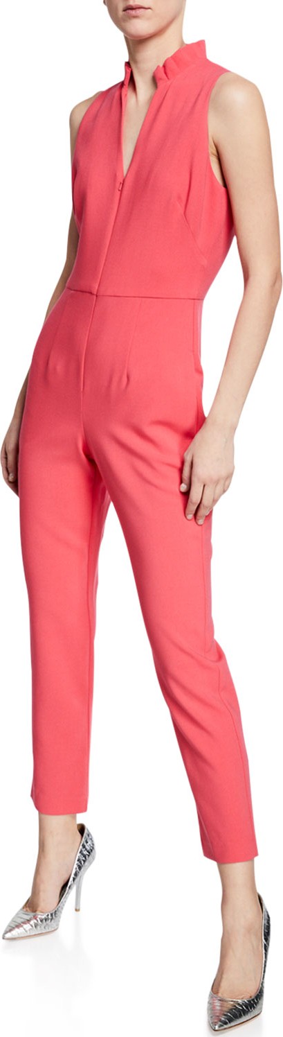 Black Halo Antoinette Zip-Up Sleeveless Jumpsuit