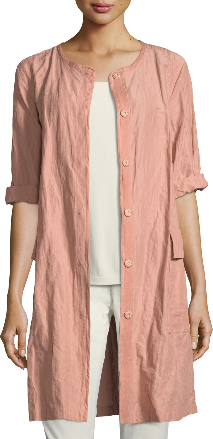 Eileen Fisher Rumpled Organic Cotton Jacket