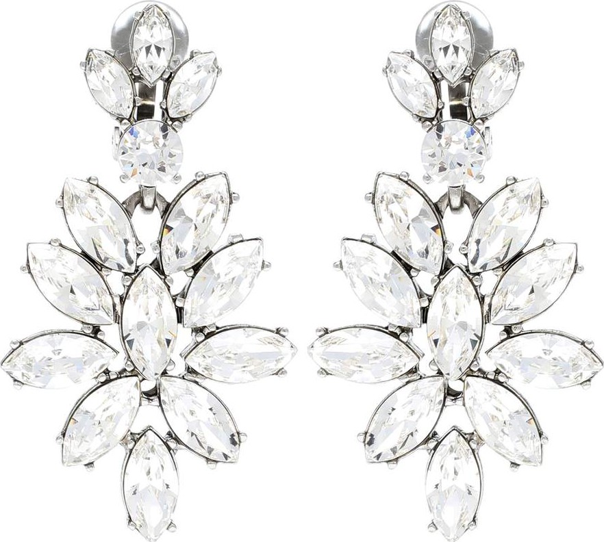 Oscar De La Renta Crystal-embellished earrings