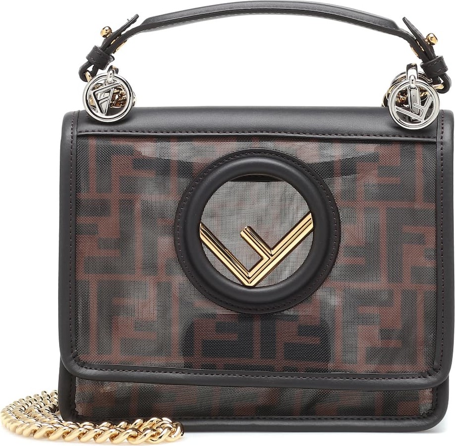 Fendi Kan I F Small mesh shoulder bag