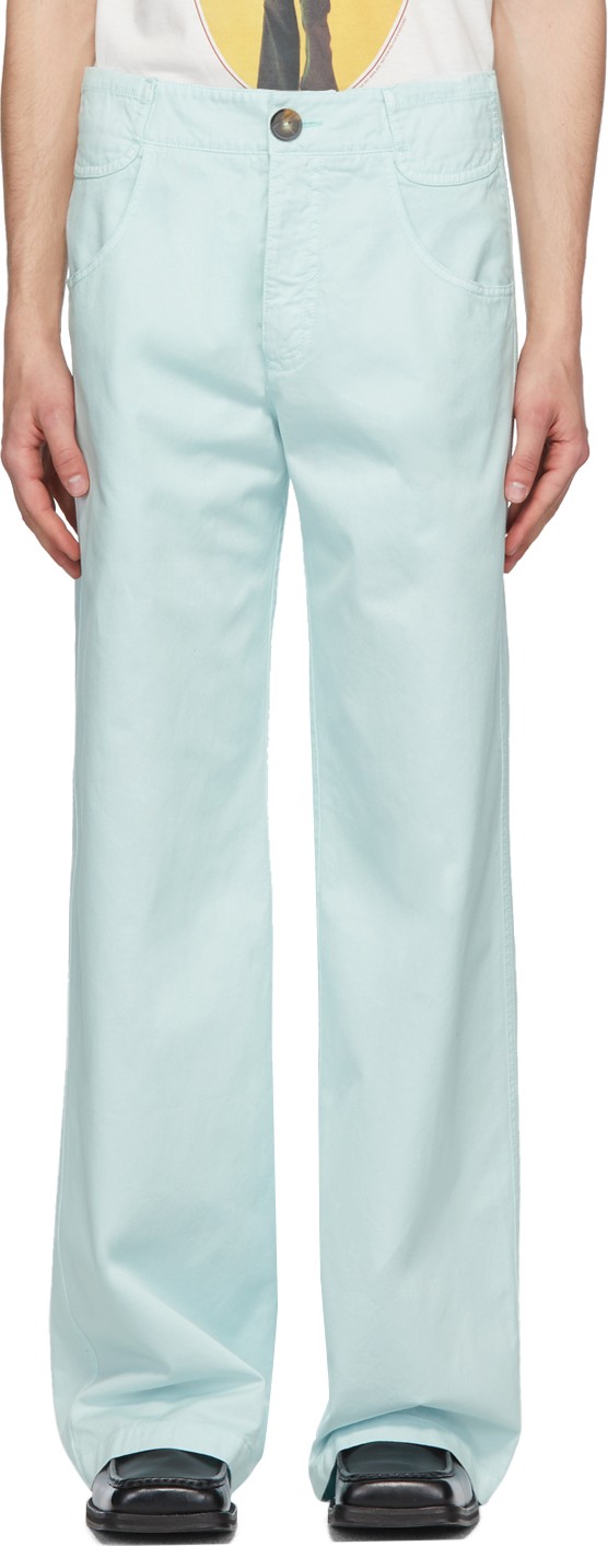 Telfar Blue 6-Pocket Trousers