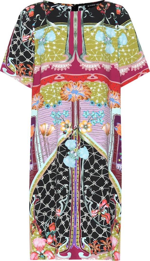 Etro Printed crêpe dress