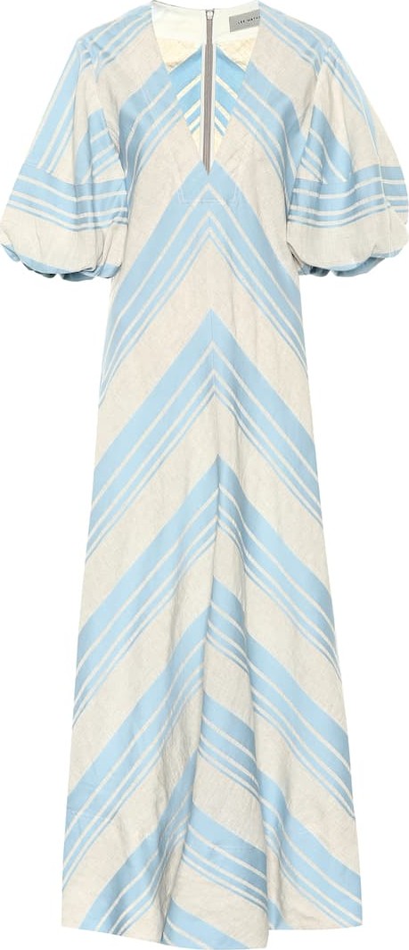 Lee Mathews Tilda linen and cotton maxi dress