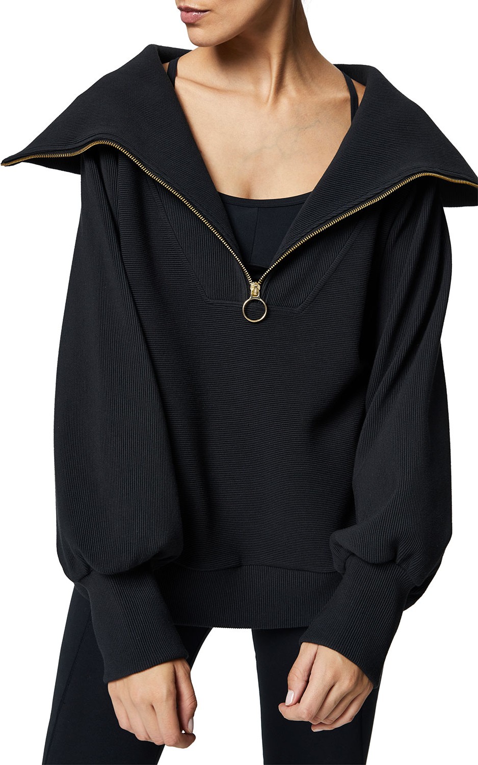 Varley Vine Oversized 1/2-Zip Pullover Sweatshirt