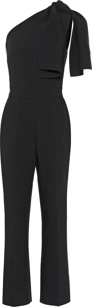MSGM One-shoulder crêpe jumpsuit