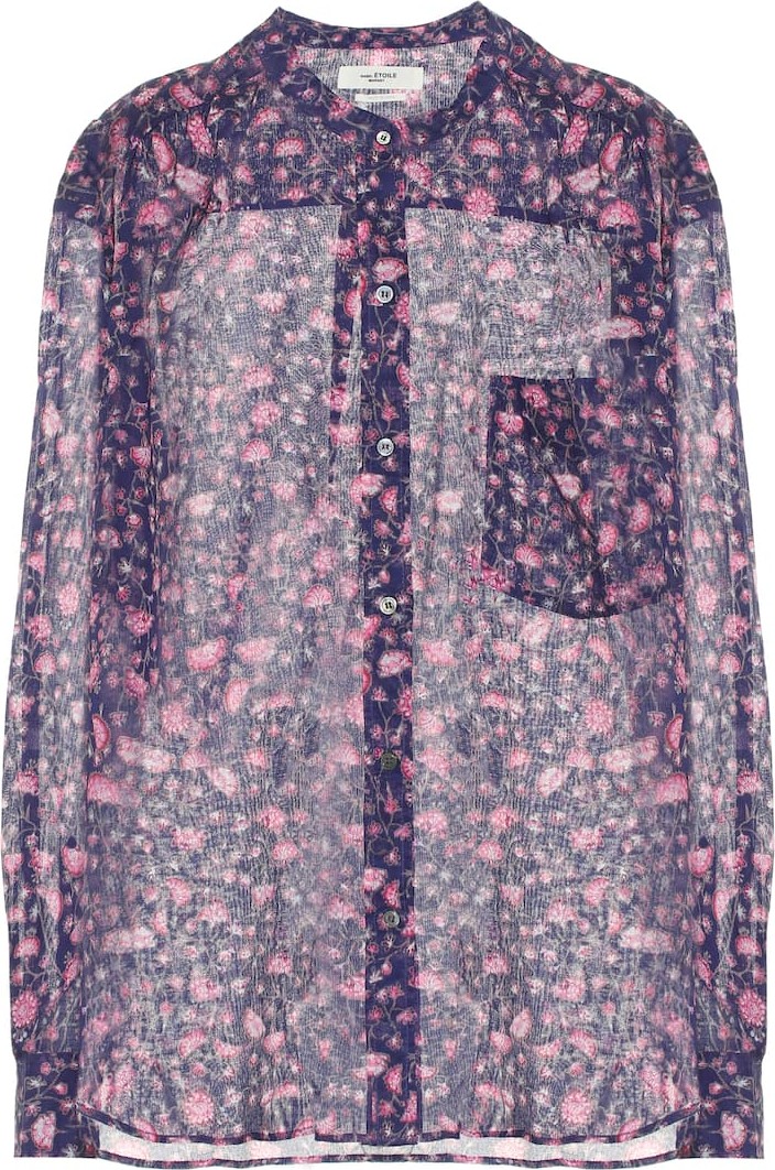 Isabel Marant Etoile Mexika floral cotton blouse