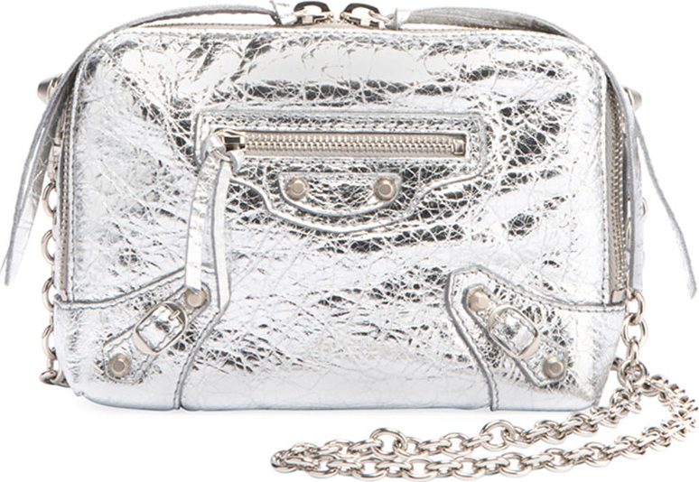 Balenciaga Classic Reporter XS Chain Lamb Leather Crossbody Bag