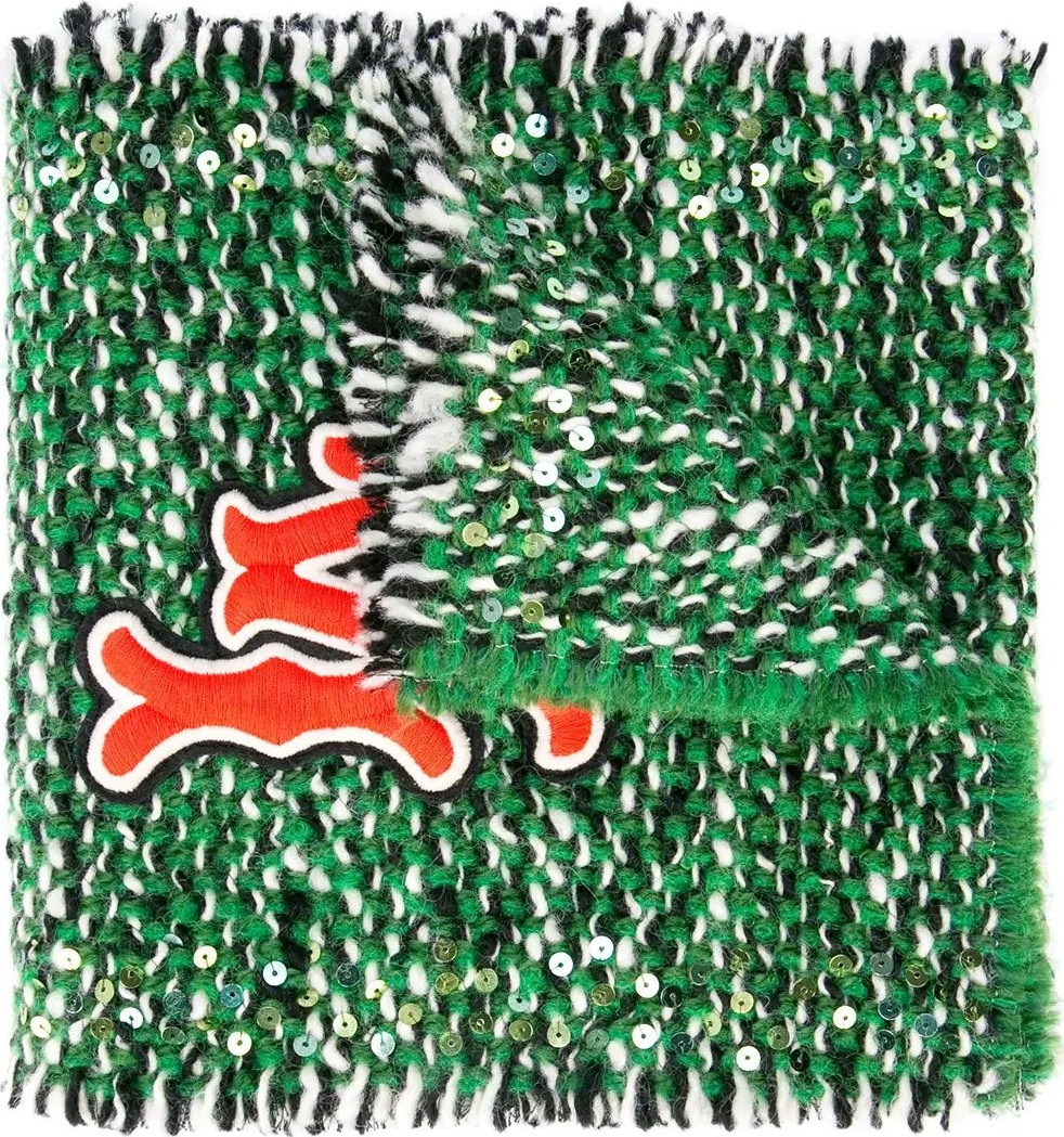 Gucci LA embroidered scarf