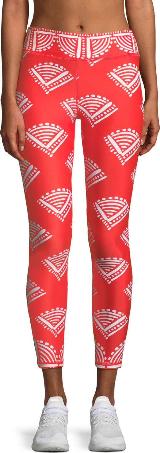 The Upside Fire Cracker Printed Midi Leggings
