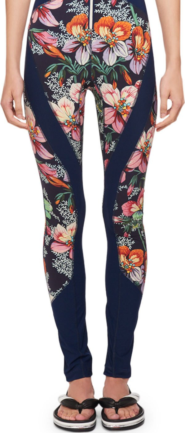 Isabel Marant Tildo Skinny-Leg Hawaiian-Print Leggings