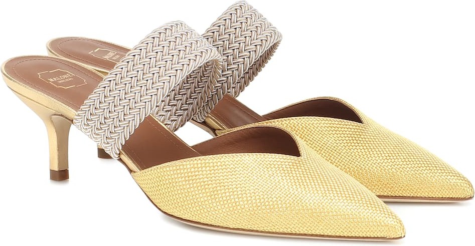 Malone Souliers Maise raffia mules