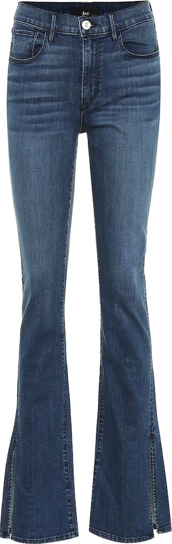 3X1 W3 Split Seam Bell high-rise jeans