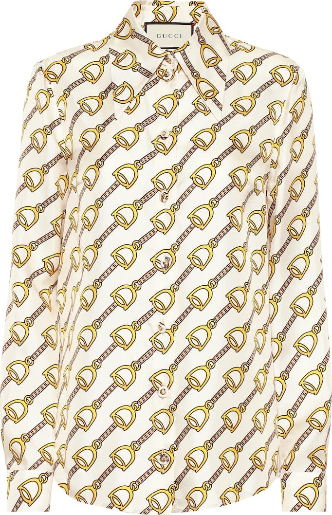 Gucci Printed silk shirt